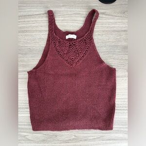 Pacsun Halter Neck Knit Tank Top